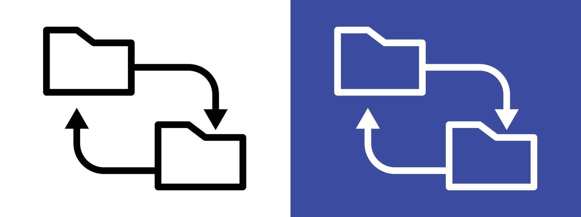 Sync Icon for Data Synchronization, Team Collaboration, and Efficient Coordination vector