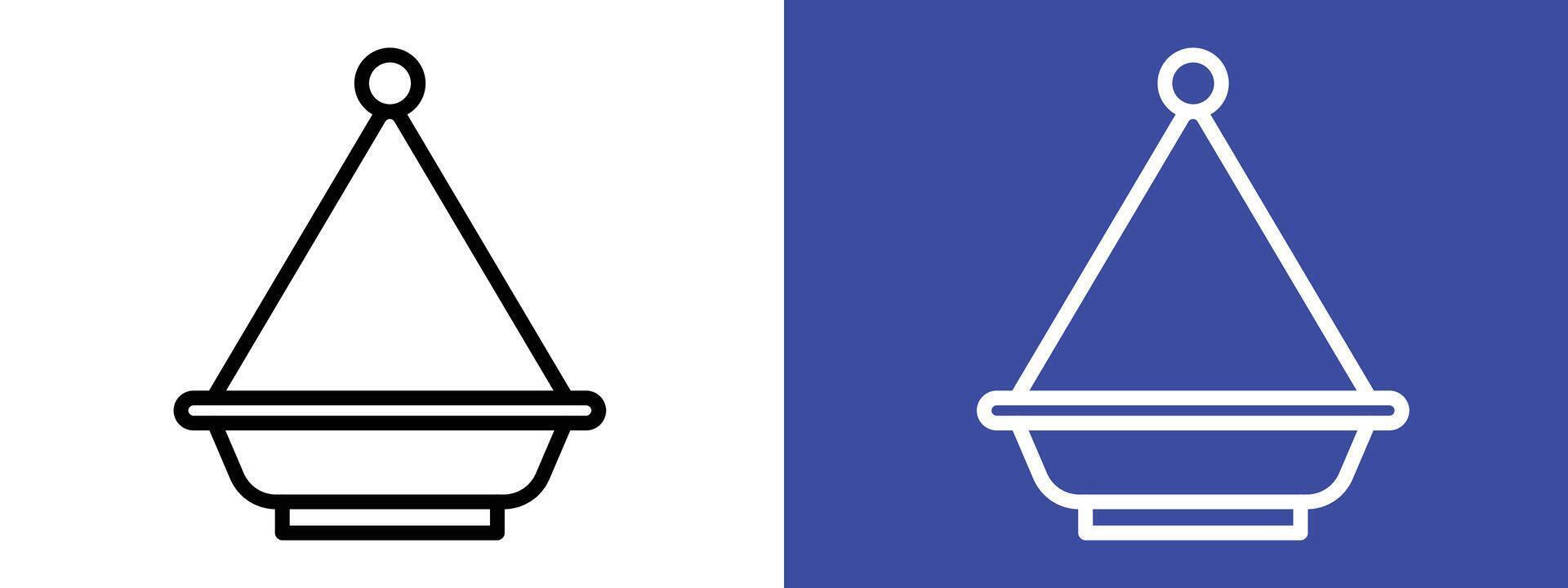 Traditional tajine dish icon indicating presence of Moroccan cuisine vector