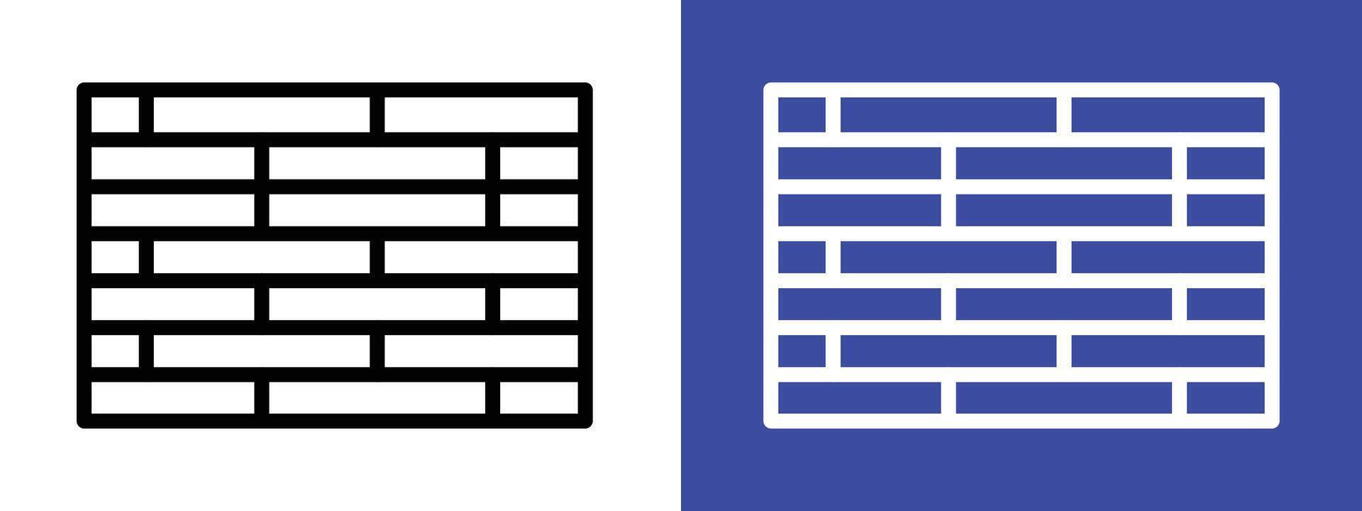 Construction Wall Icon Perfect for Building and Architectural Themes vector
