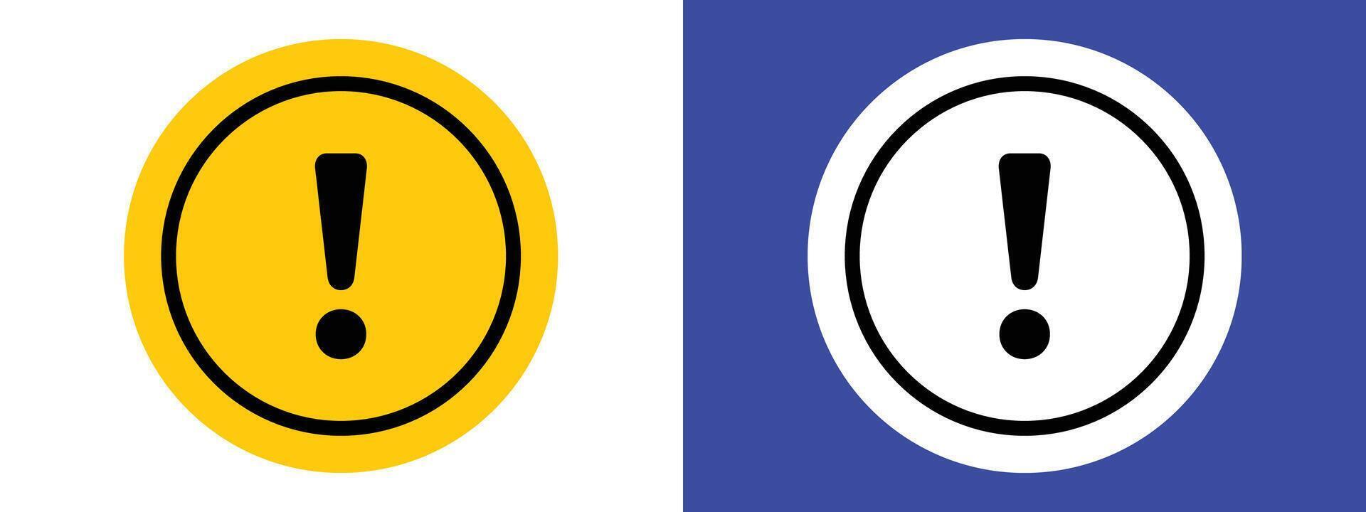 General Warning Sign with Exclamation Point Ideal for Safety Alerts vector