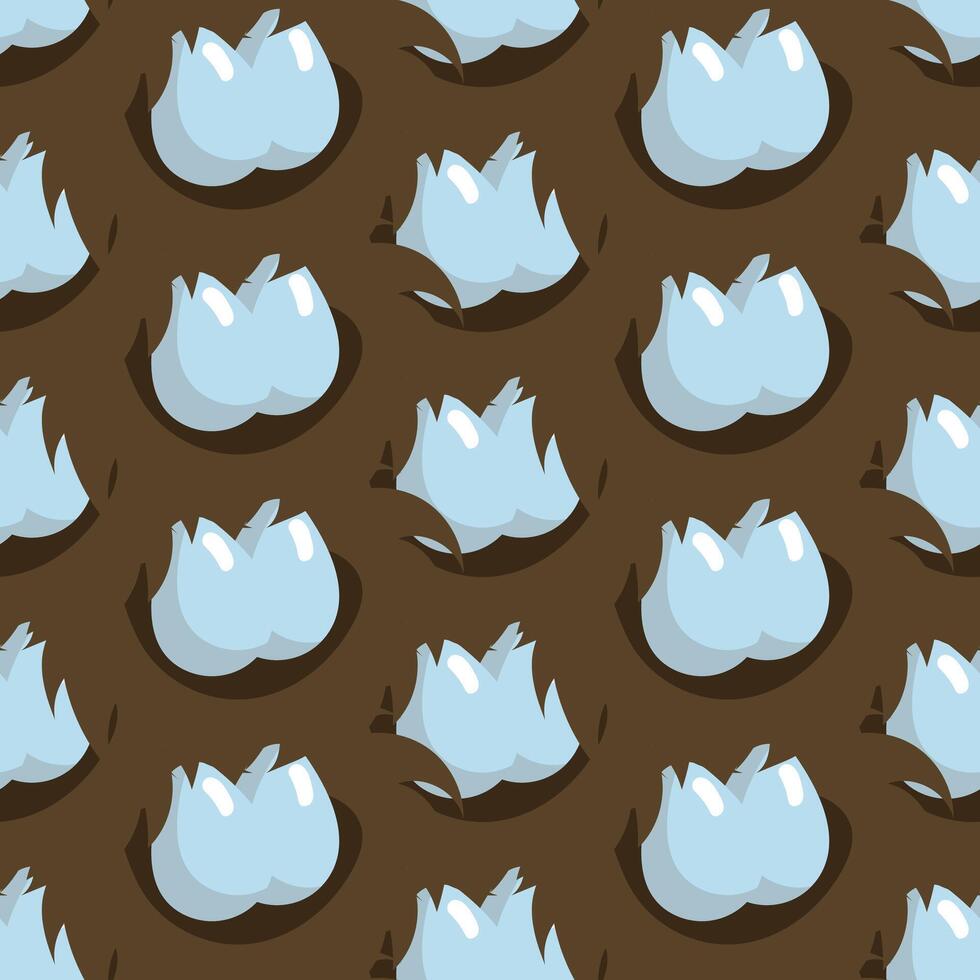 Bird's nest with eggs. illustration. Simple seamless pattern. vector
