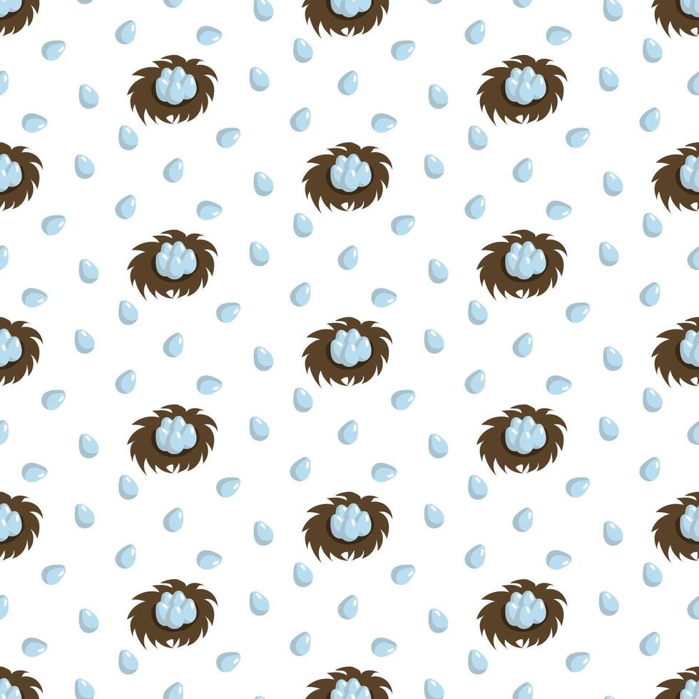 nest. illustration on wite bekgraund vector