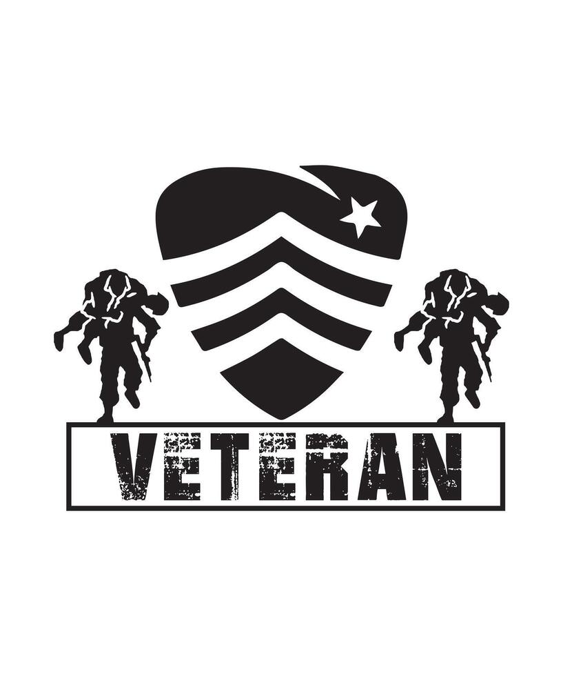 Veteran tshirt design vector