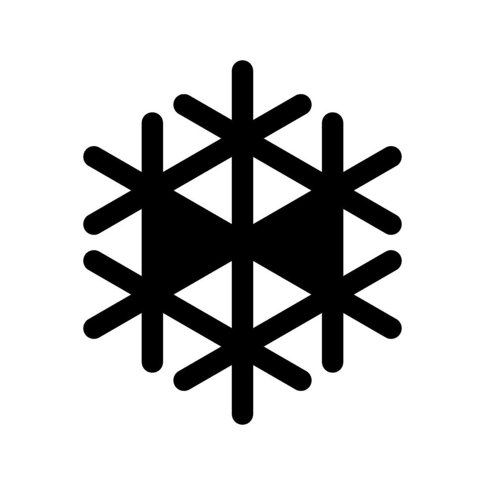Snowflake Icon Symbol Design Illustration vector