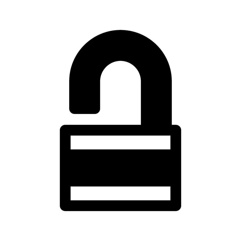 Unlock Icon Symbol Design Illustration vector