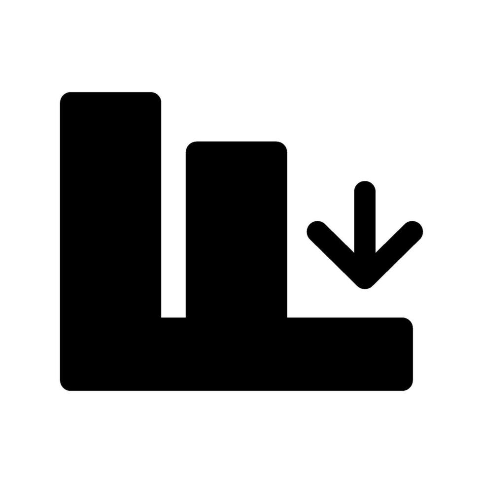 Decrease Icon Symbol Design Illustration vector