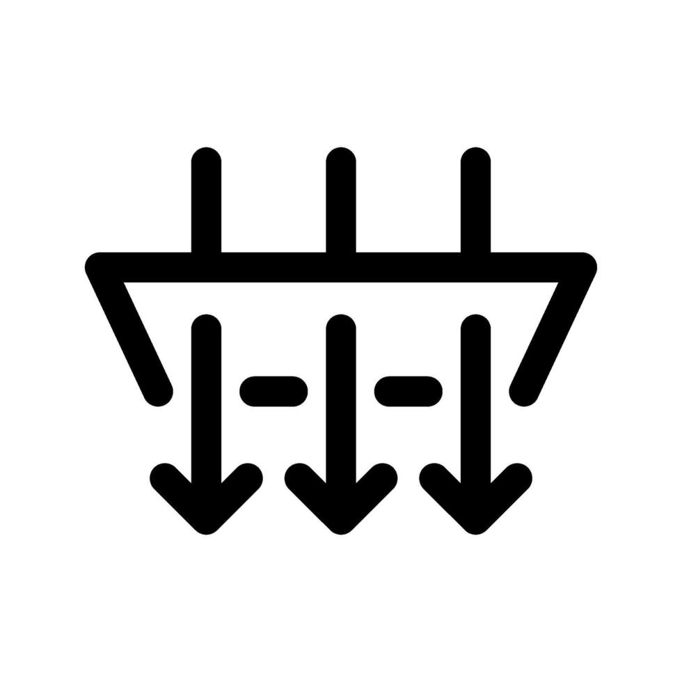 Cut Through Icon Symbol Design Illustration vector