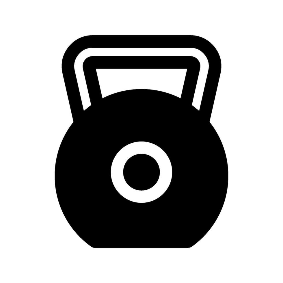 Kettlebell Icon Symbol Design Illustration vector