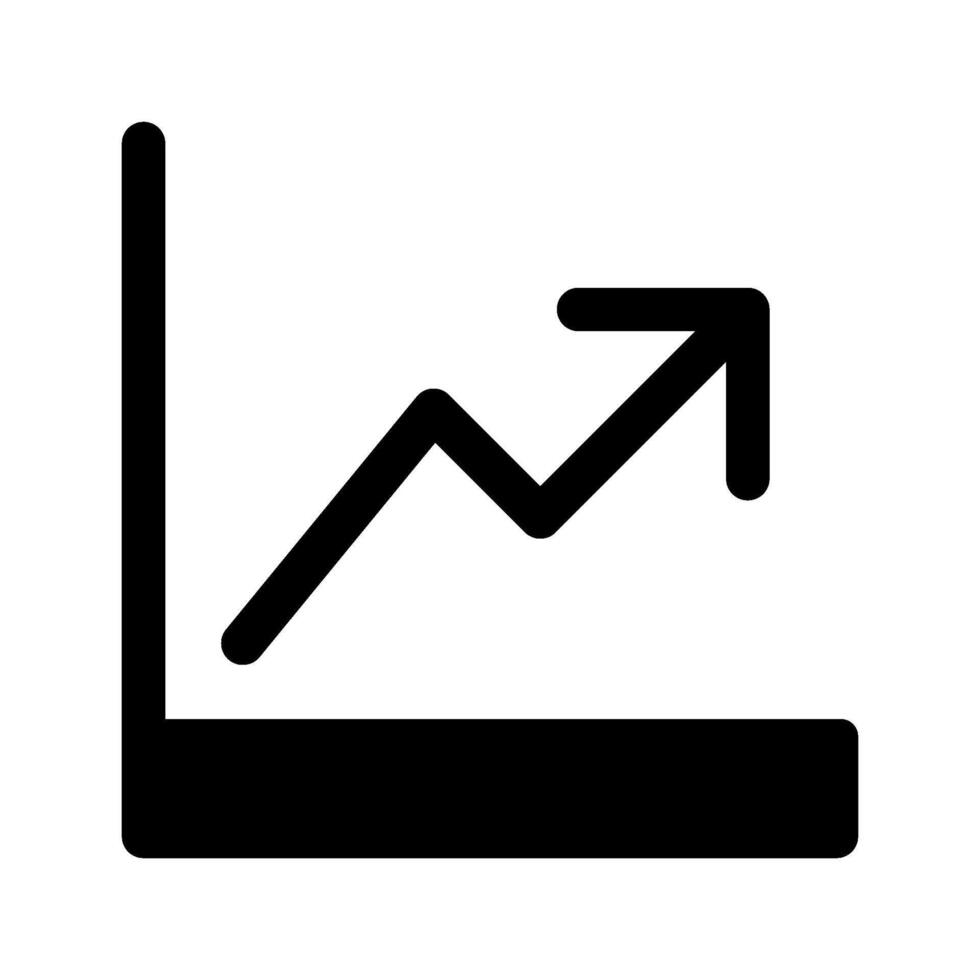 Growth Chart Icon Symbol Design Illustration vector