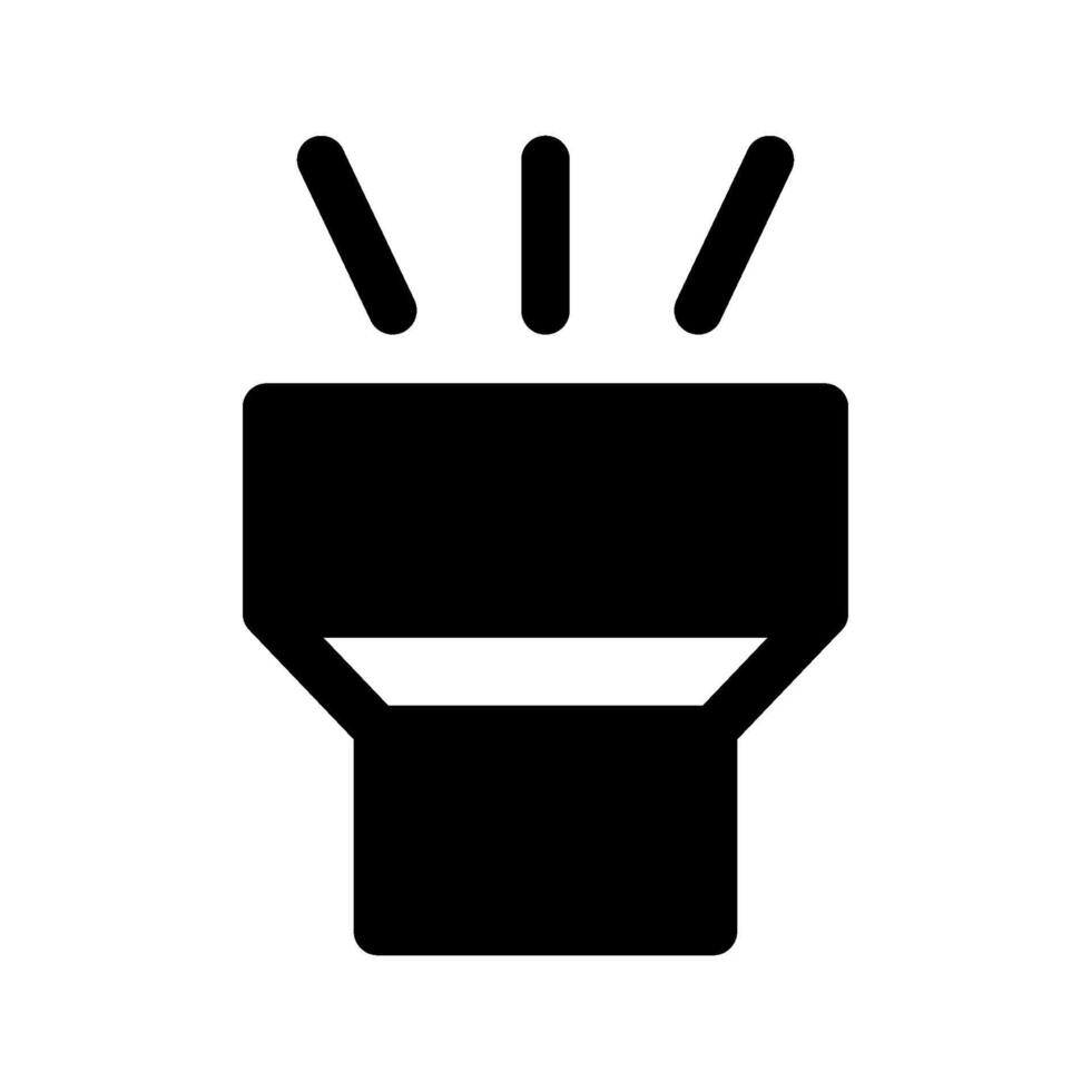 Flashlight Icon Symbol Design Illustration vector