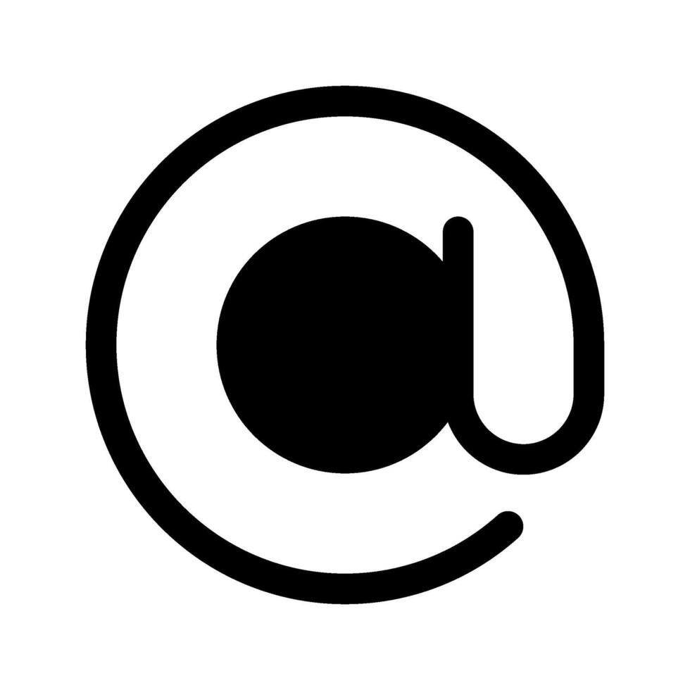 At Sign Icon Symbol Design Illustration vector
