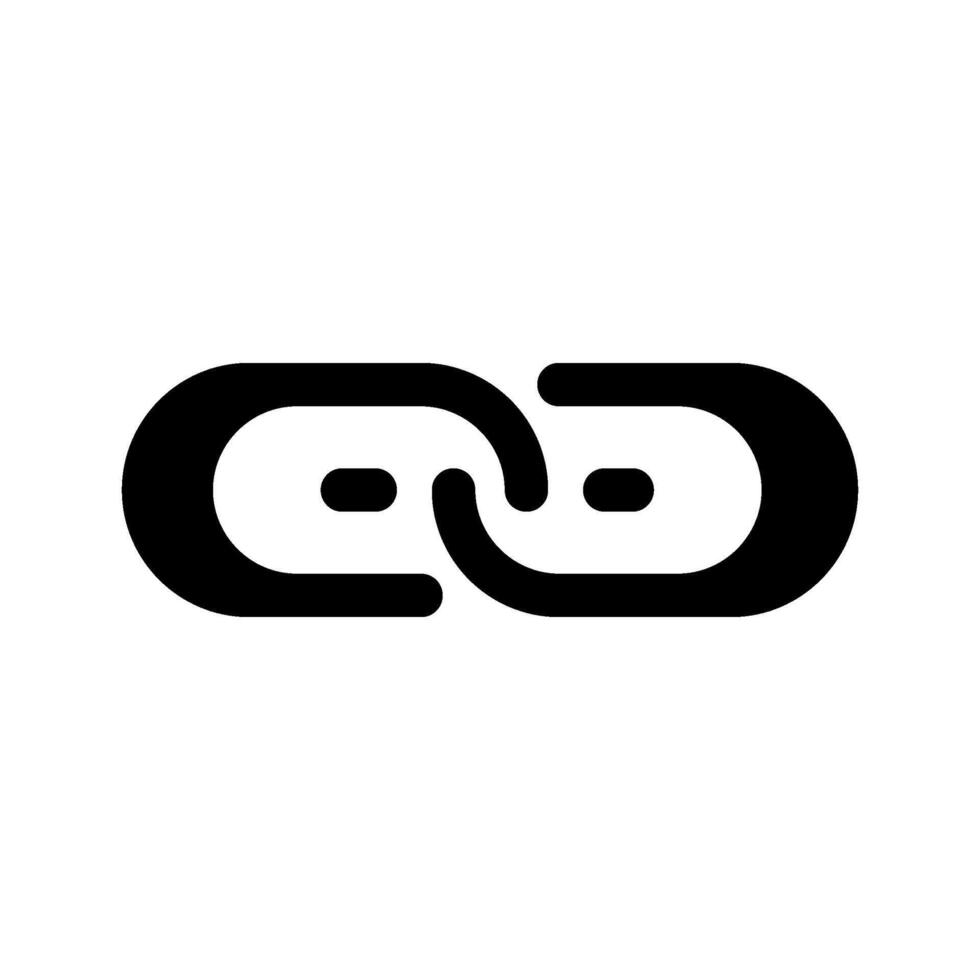 Broken Link Icon Symbol Design Illustration vector