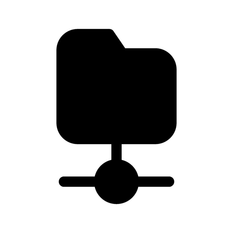 Folder Connection Icon Symbol Design Illustration vector