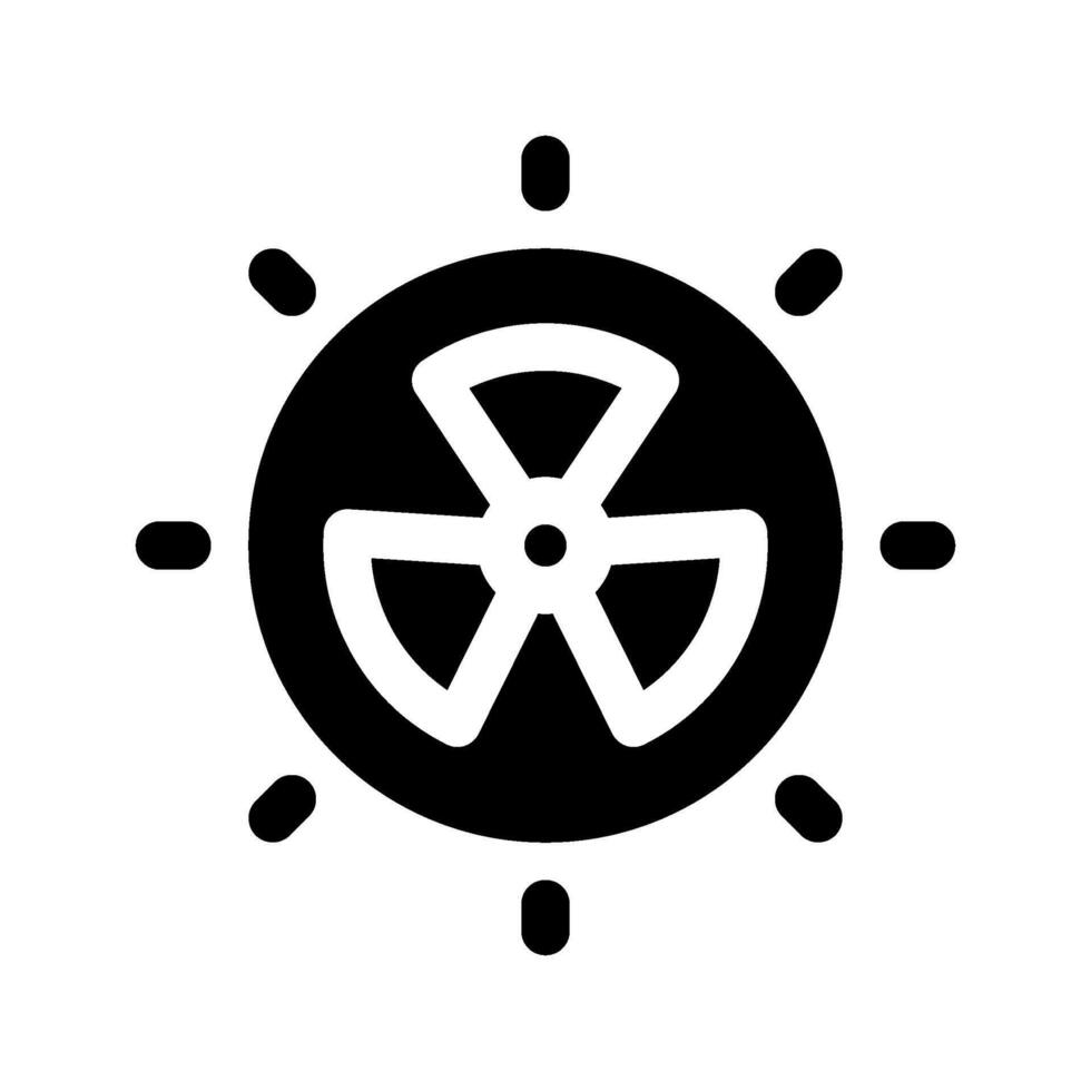 Radiation Icon Symbol Design Illustration vector