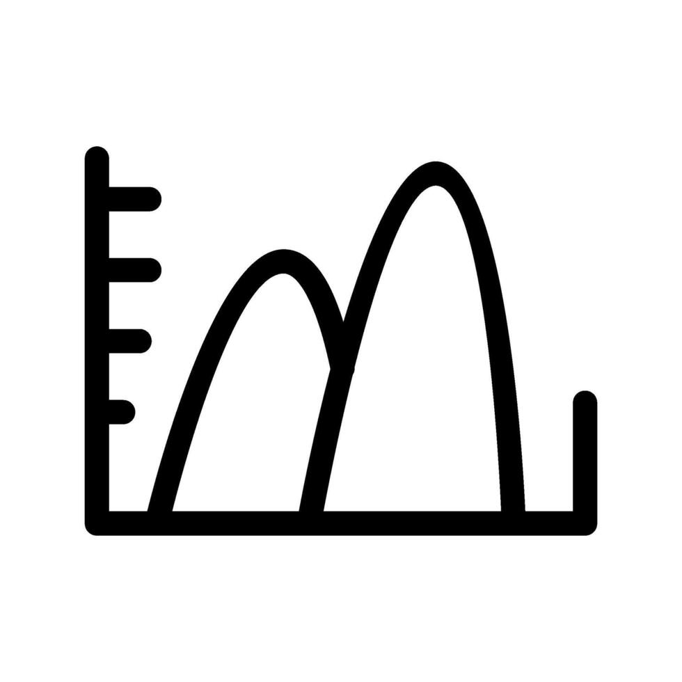 Area Chart Icon Symbol Design Illustration vector