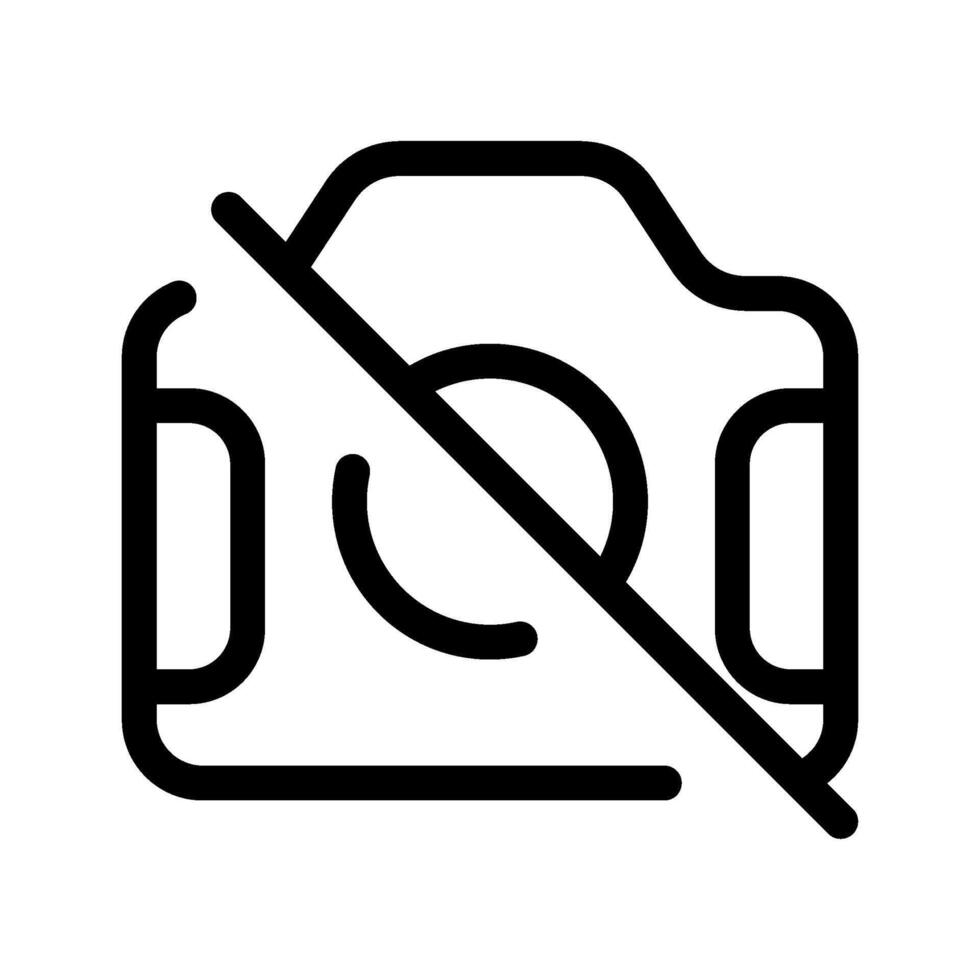 No Camera Icon Symbol Design Illustration vector