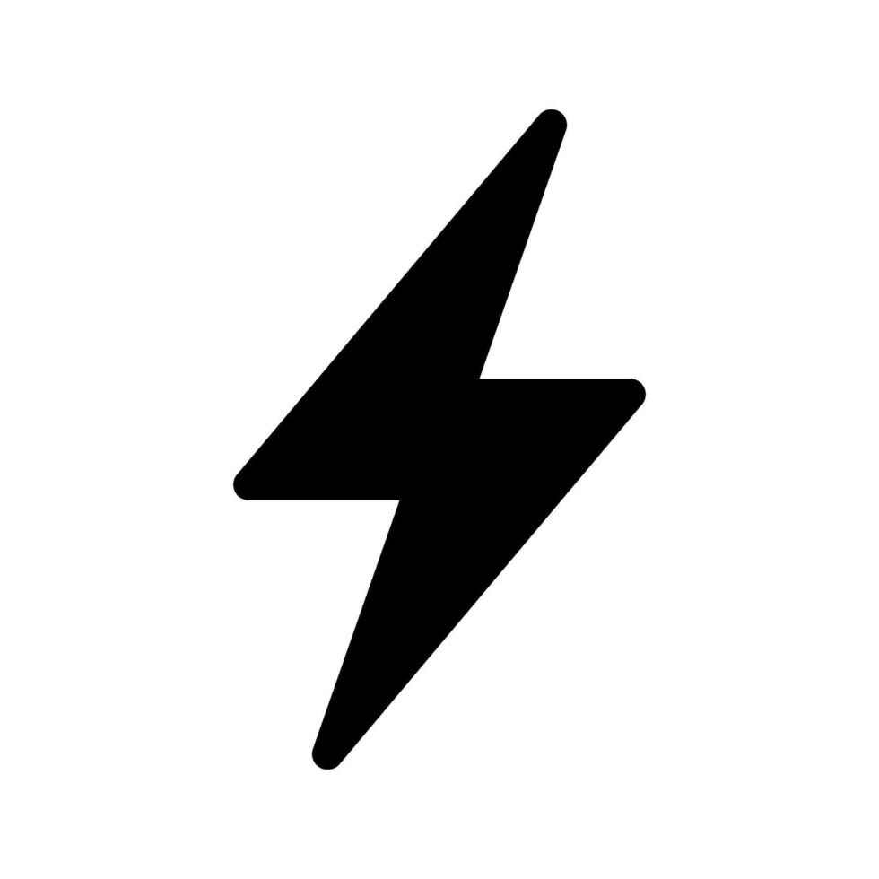 Lightning Bolt Icon Symbol Design Illustration vector