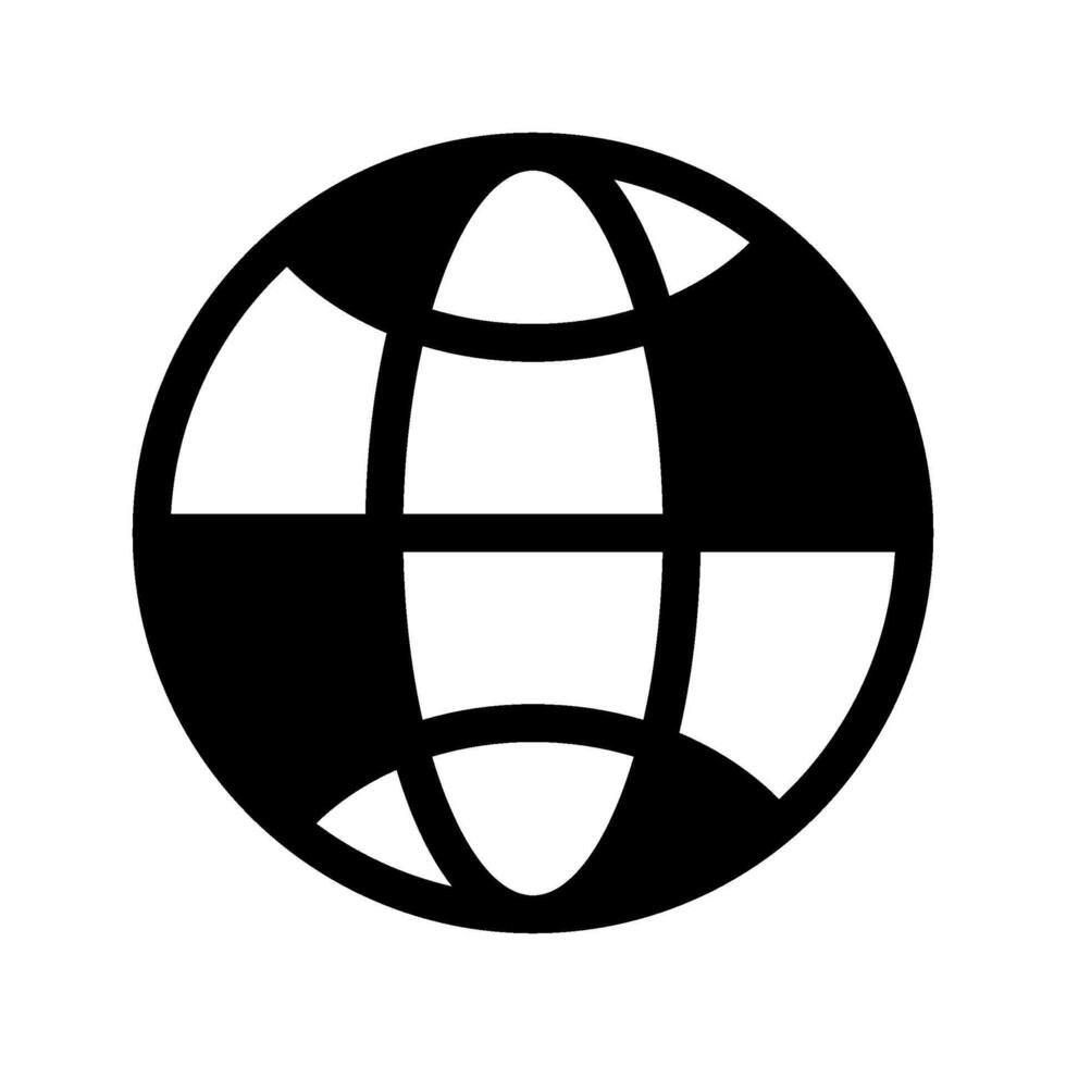 Globe Icon Symbol Design Illustration vector