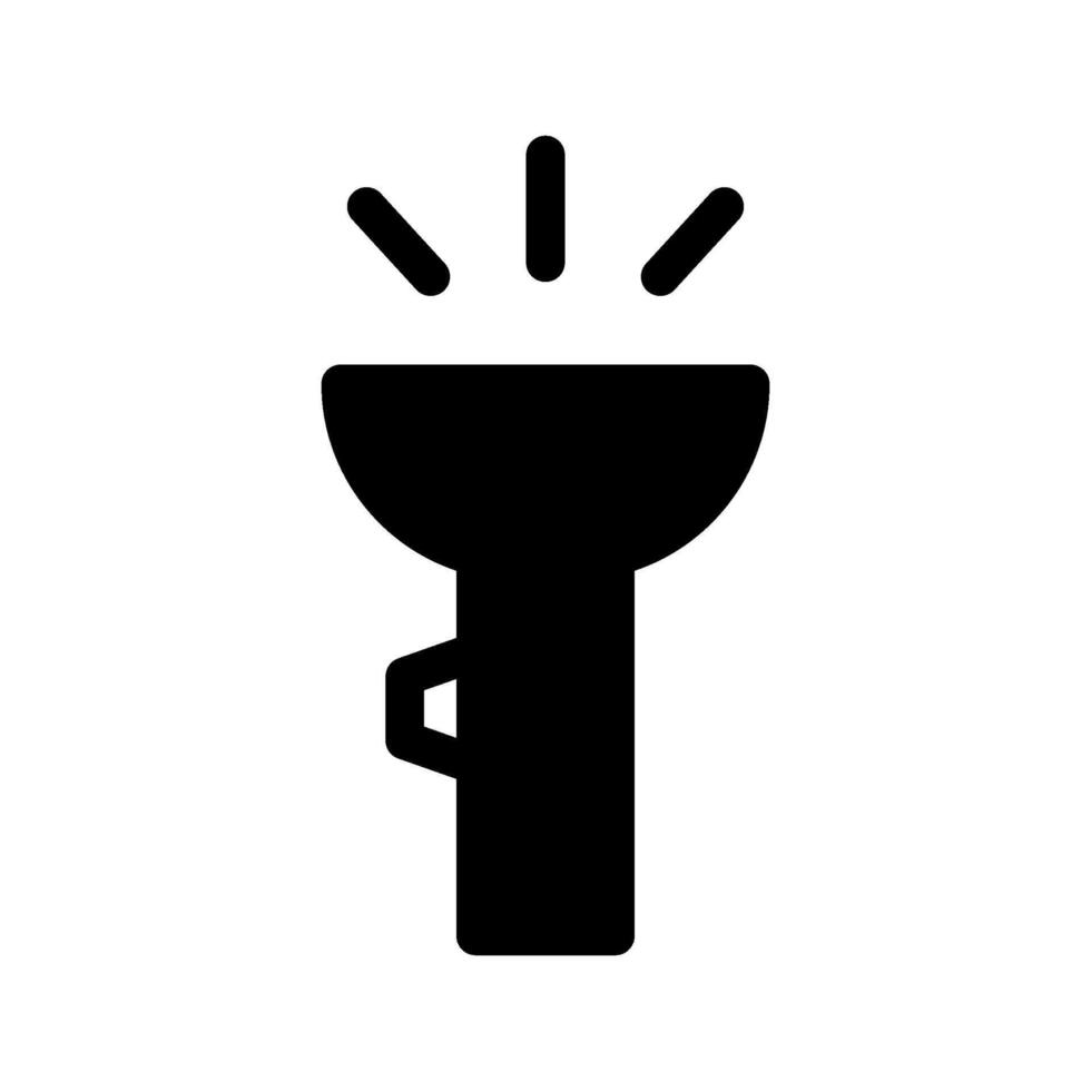 Flashlight Icon Symbol Design Illustration vector