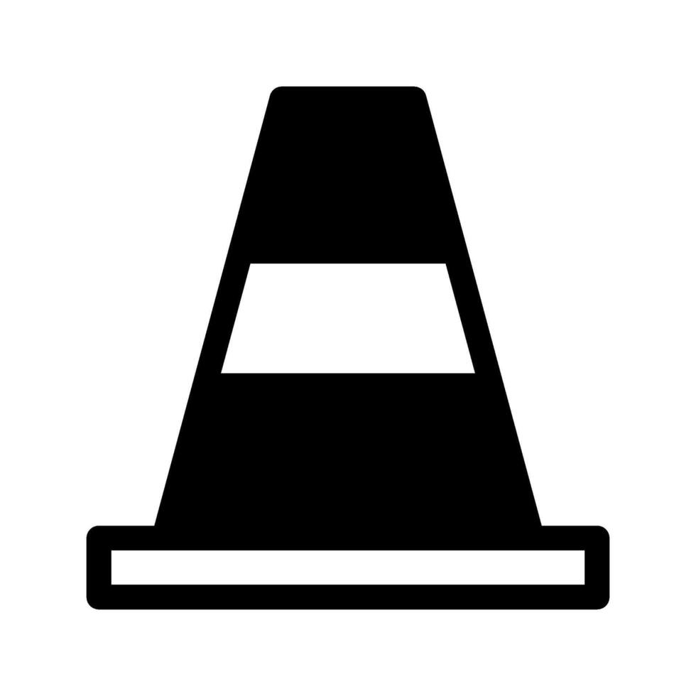 Traffic Cone Icon Symbol Design Illustration vector