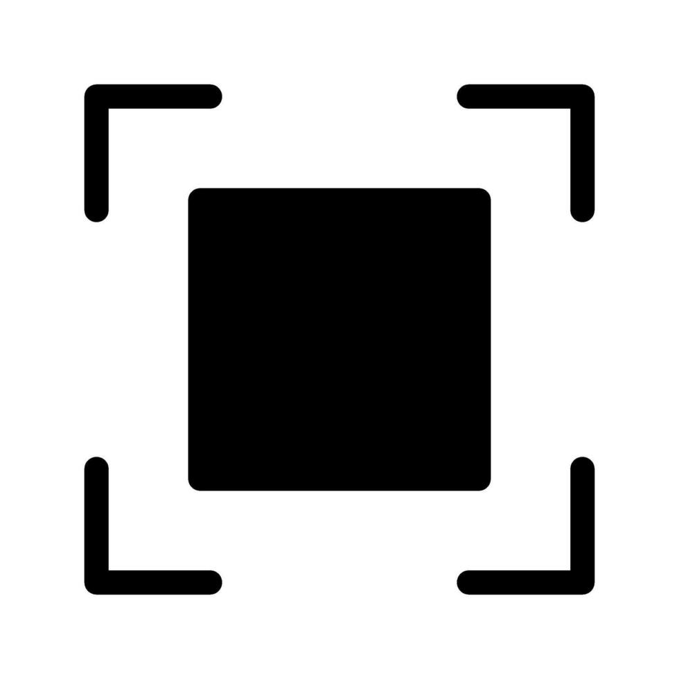 Center Screen Icon Symbol Design Illustration vector