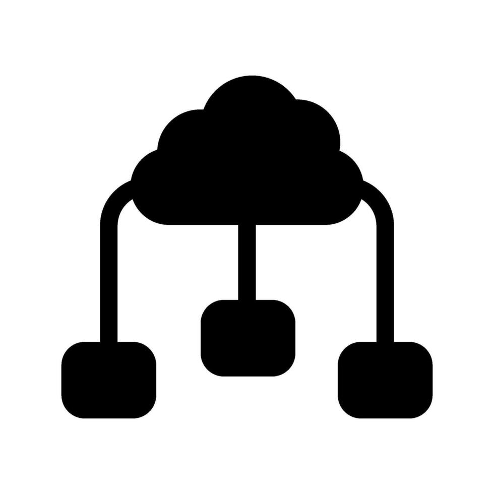 Cloud Storage Icon Symbol Design Illustration vector