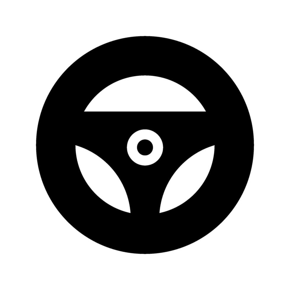 Steering Wheel Icon Symbol Design Illustration vector