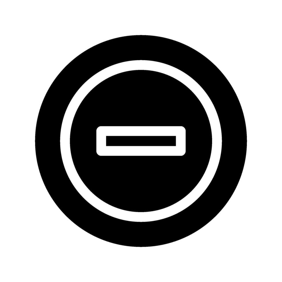 Minus Icon Symbol Design Illustration vector