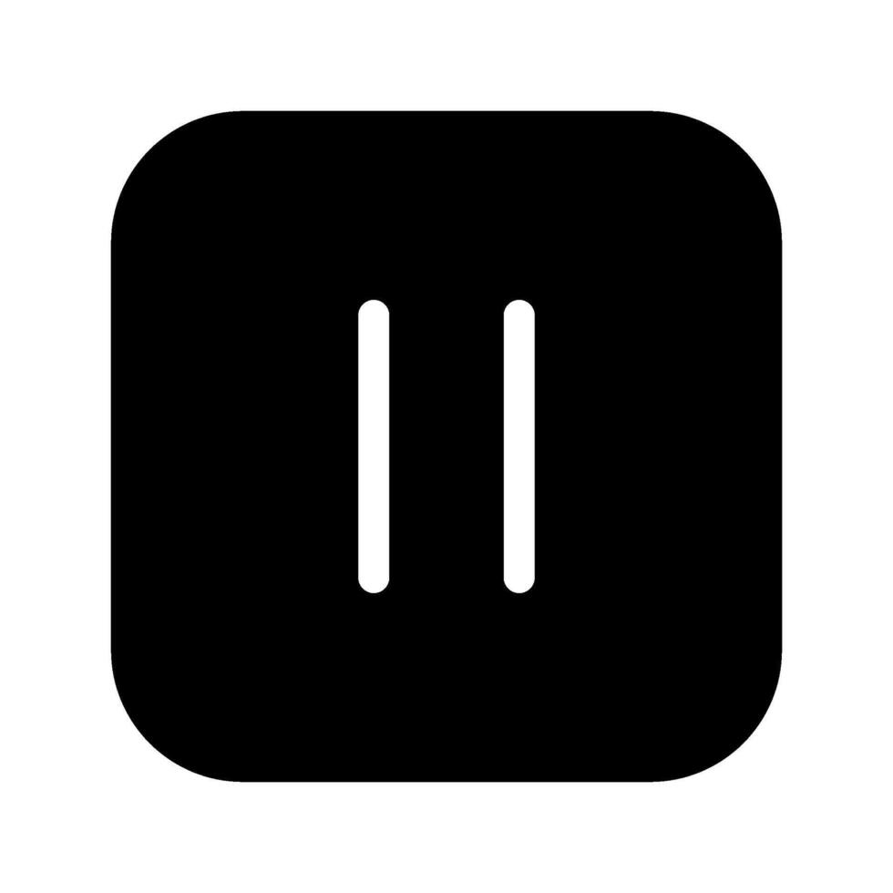 Pause Icon Symbol Design Illustration vector