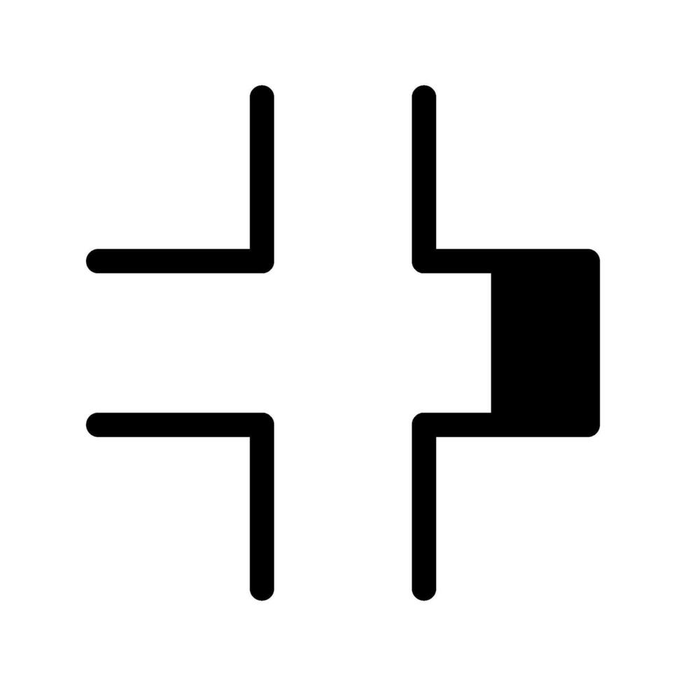 Collapse Icon Symbol Design Illustration vector