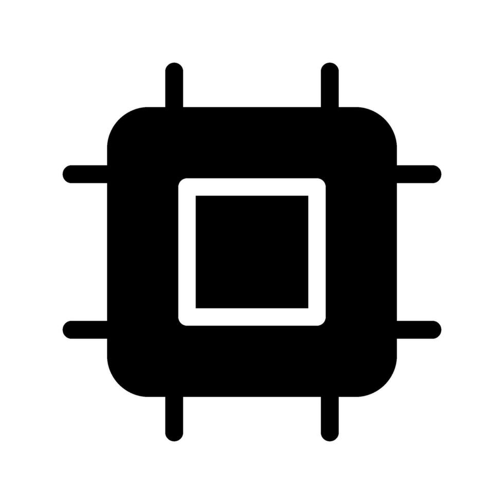 Cpu Icon Symbol Design Illustration vector