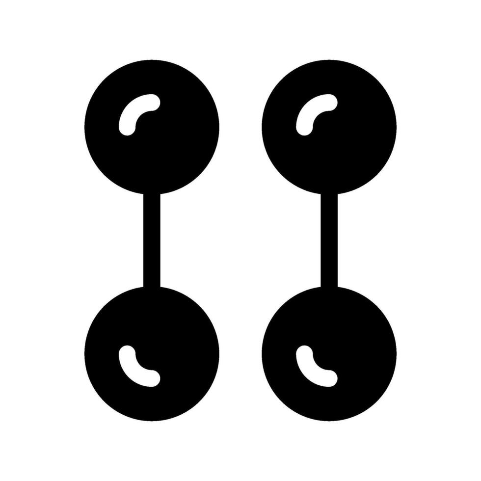 Dumbbells Icon Symbol Design Illustration vector