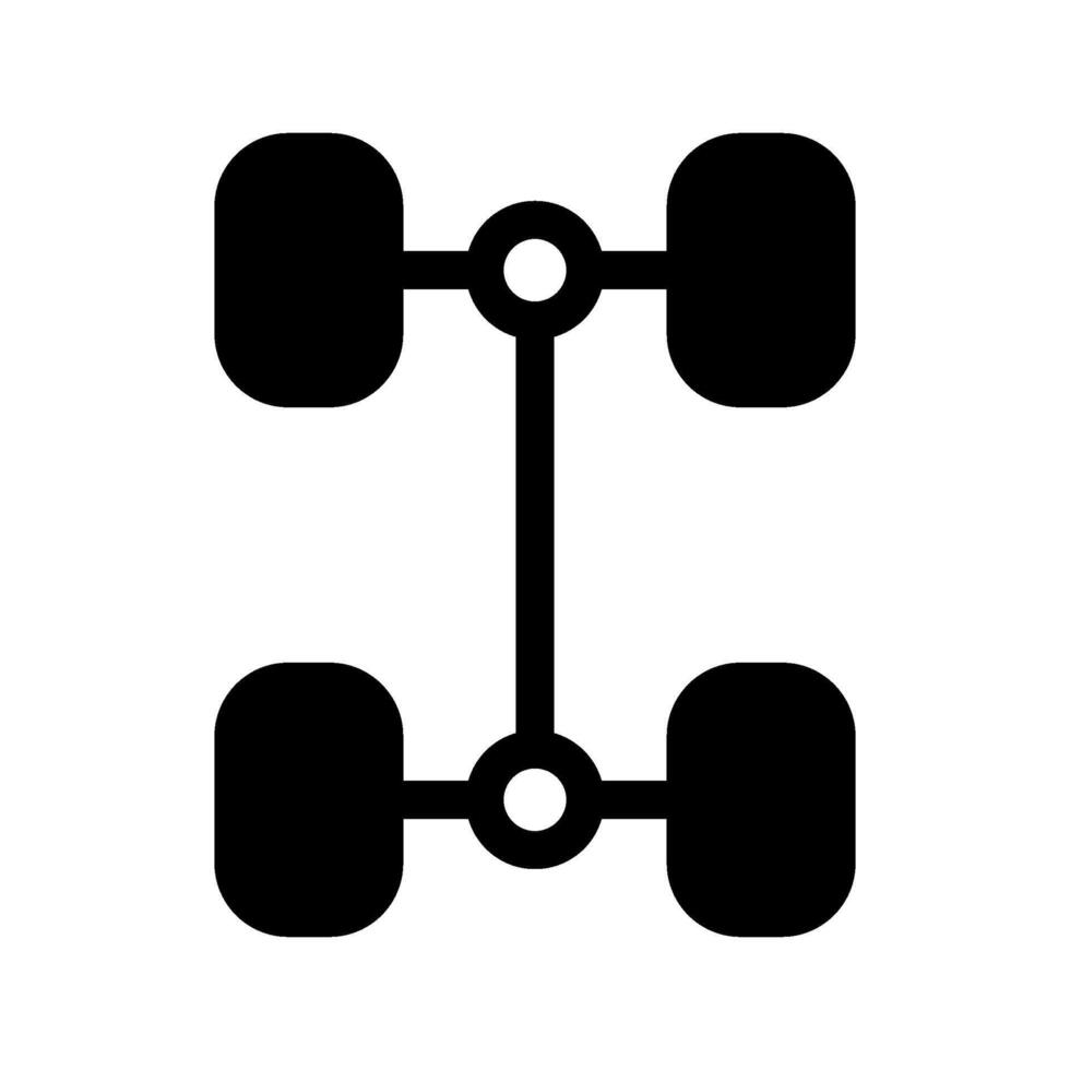 Four Wheel Drive Icon Symbol Design Illustration vector
