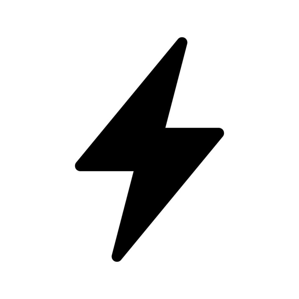 Lightning Bolt Icon Symbol Design Illustration vector