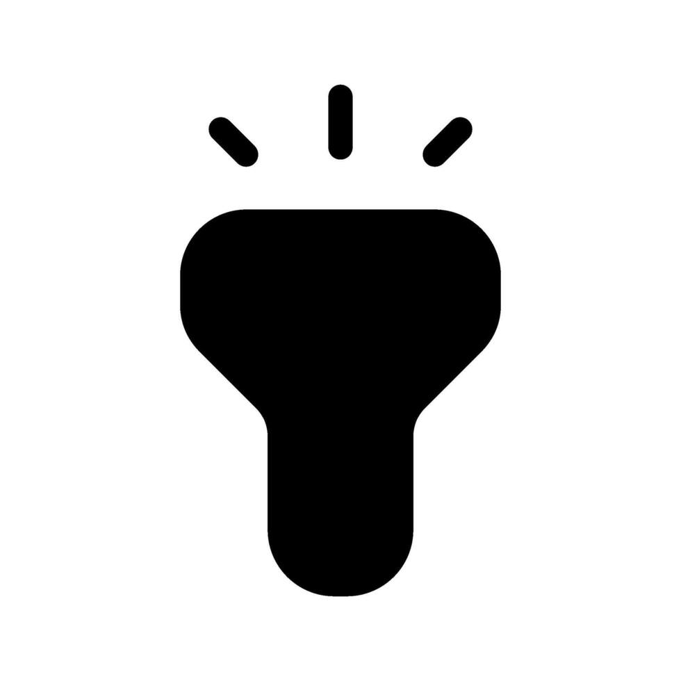 Flashlight Icon Symbol Design Illustration vector