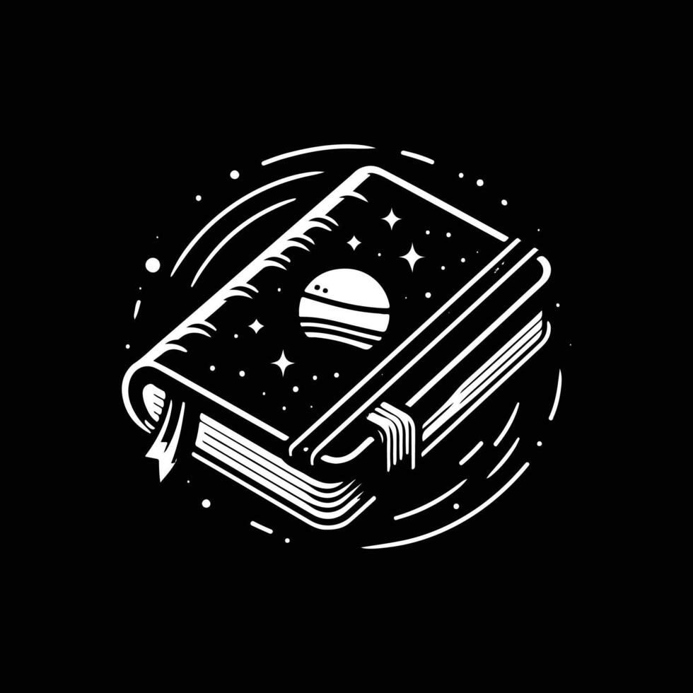 notebook silhouette logo design template vector