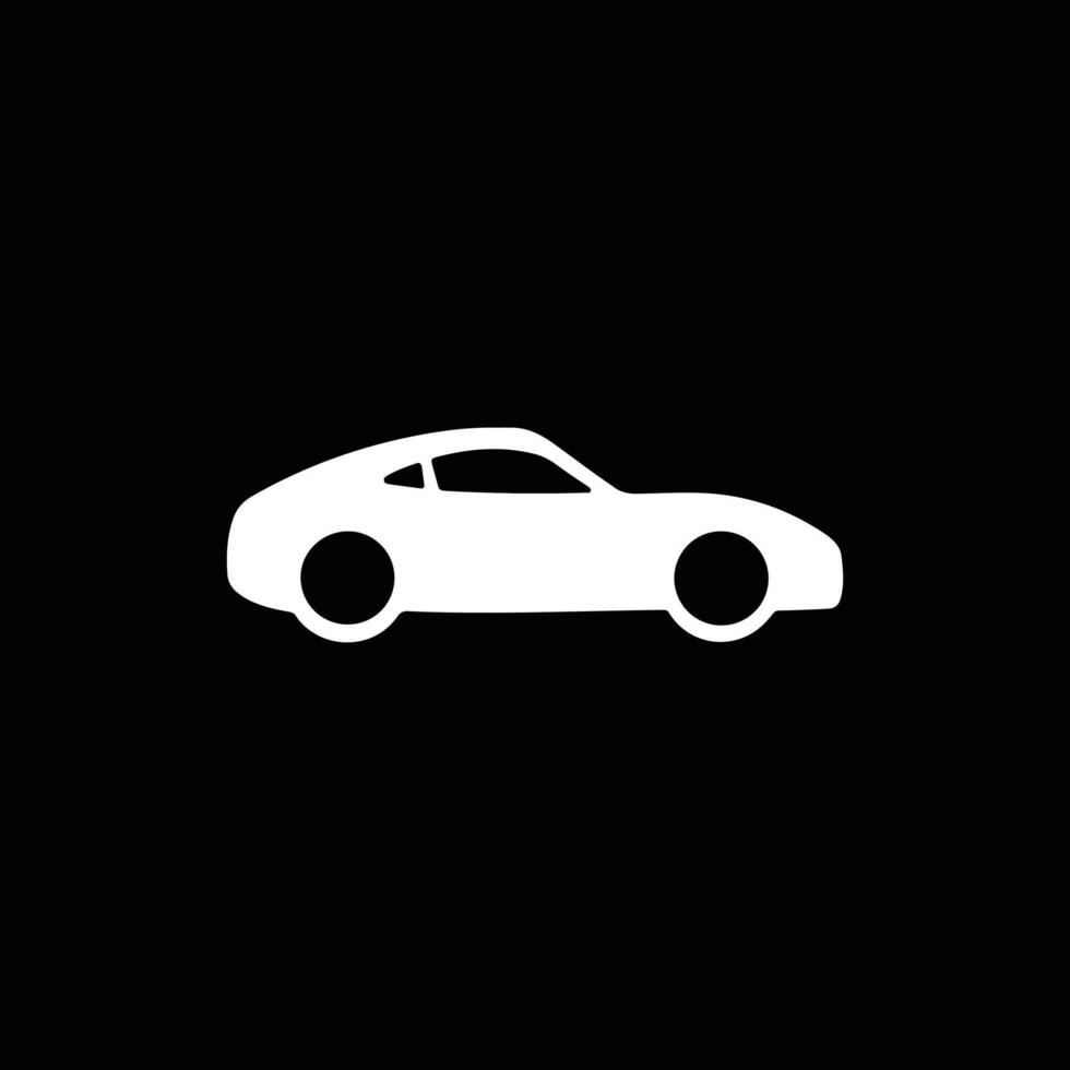 car minimalist logo design template vector