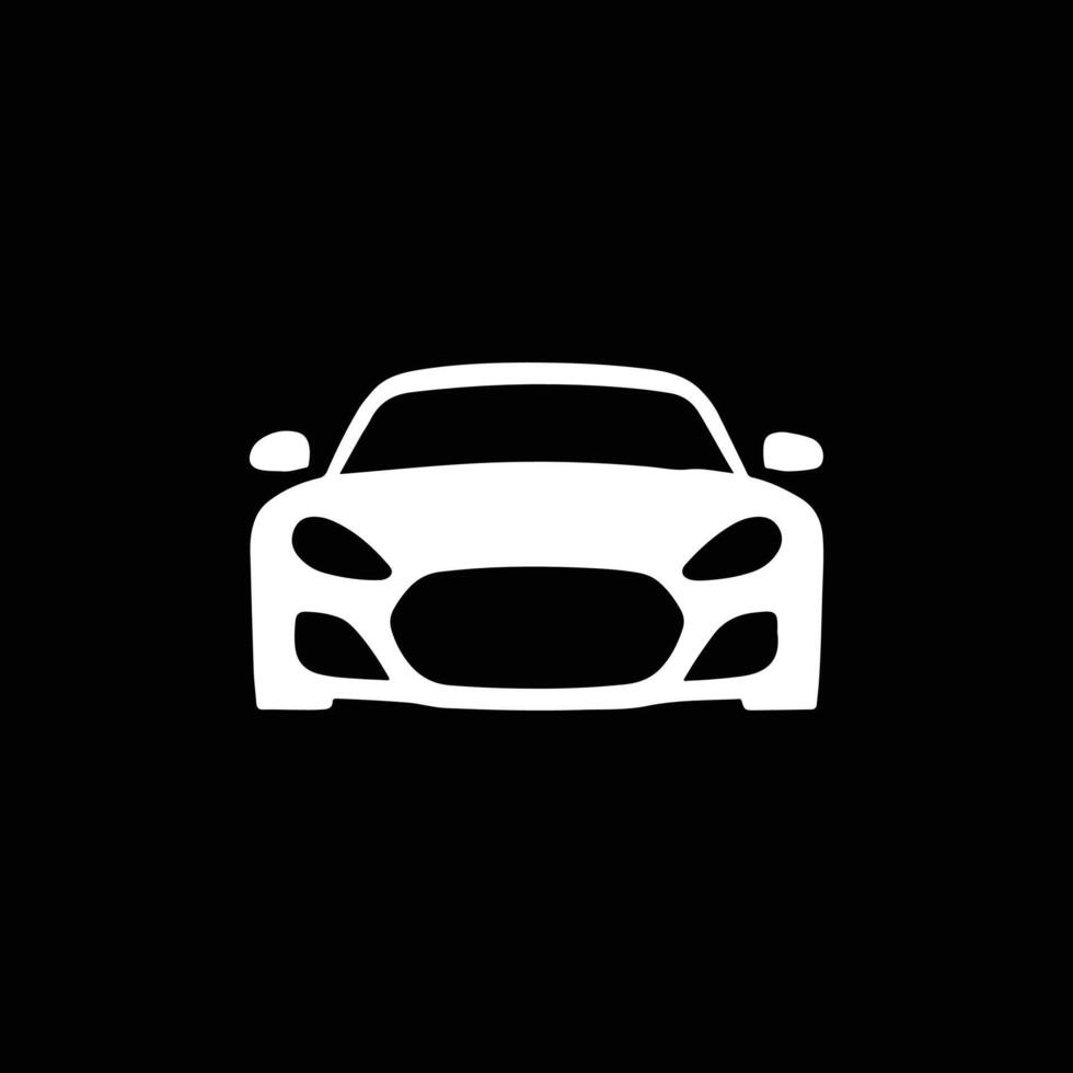 car minimalist logo design template vector