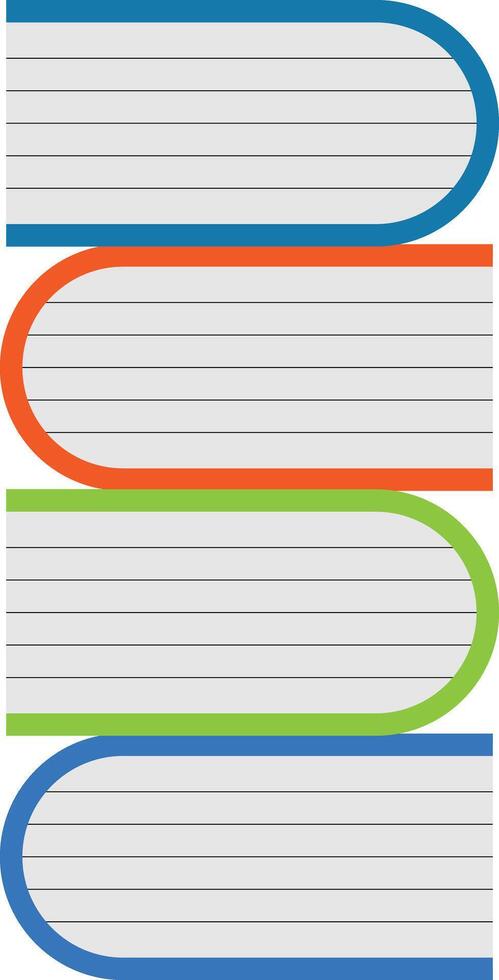 COLURFUL BOOK ART ILLUSTRATION vector