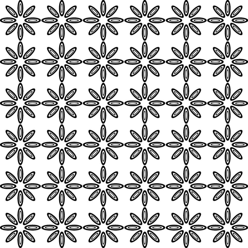 Texture in the form of a black and white geometric pattern of ovals arranged in a circle vector
