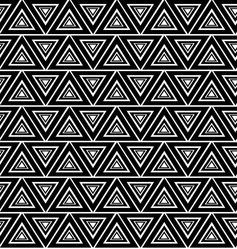 Texture in the form of a geometric pattern of black and white triangles vector
