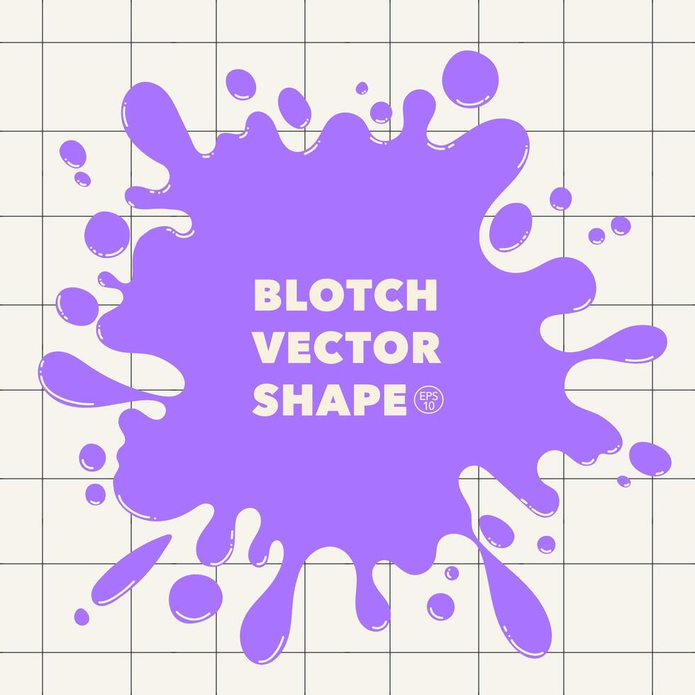 abstract complex shape, fluid blotch spot image as template for background. Dynamical colored rounded backdrop with modern minimalistic pattern and copy space. vector