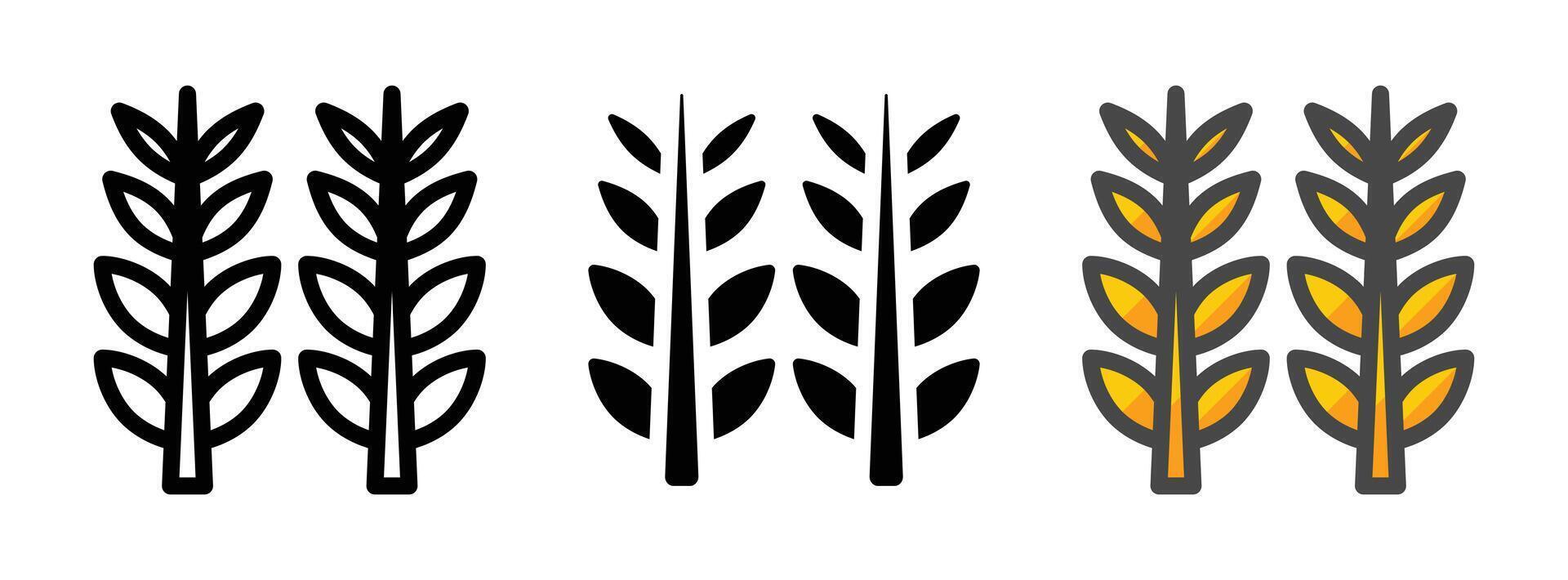Multipurpose Grains Icon in Outline, Glyph, Filled Outline Style vector