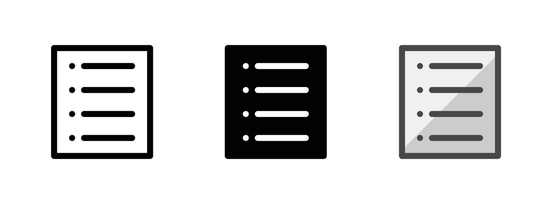 Multipurpose Paper Icon in Outline, Glyph, Filled Outline Style vector