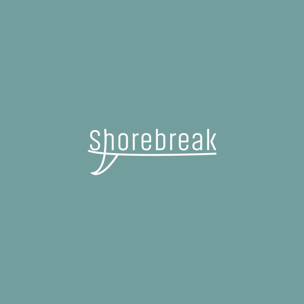 Minimalist Surf Boat Logo Design for Surf Club vector