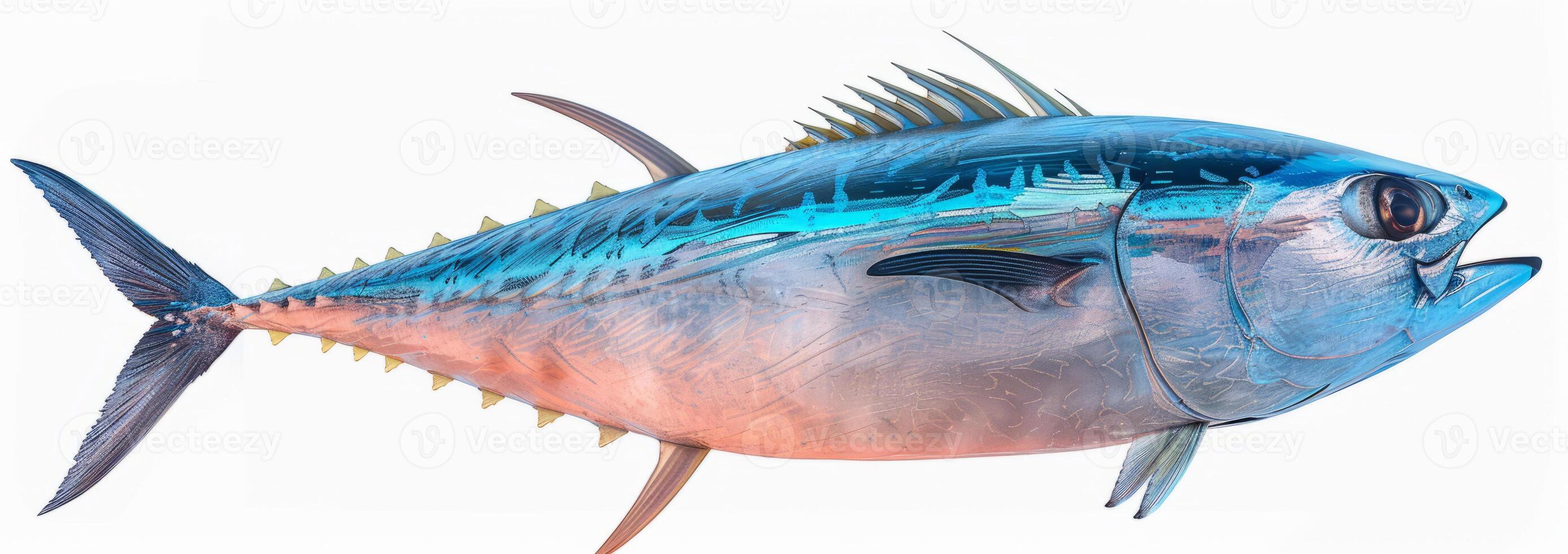 Close-Up of a Tuna Fish in a Side View photo