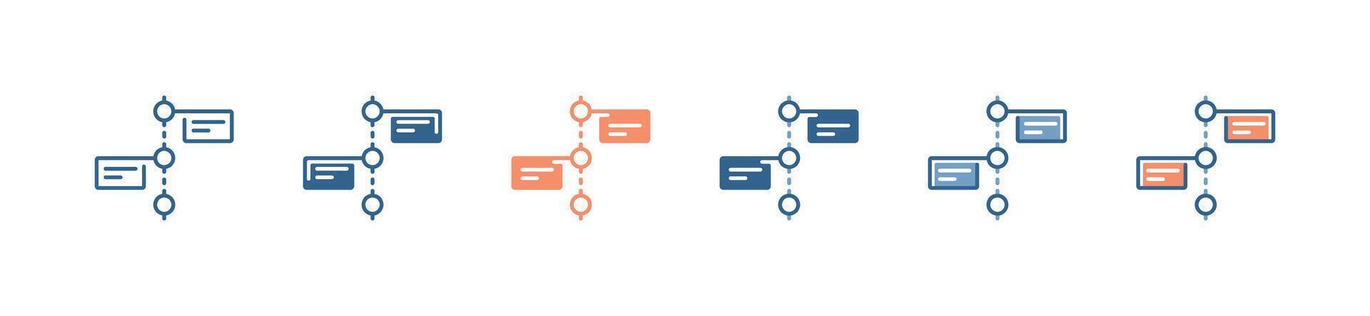 timeline workflow business diagram infographic icon project progress information roadmap strategy symbol illustration for web and app template design vector