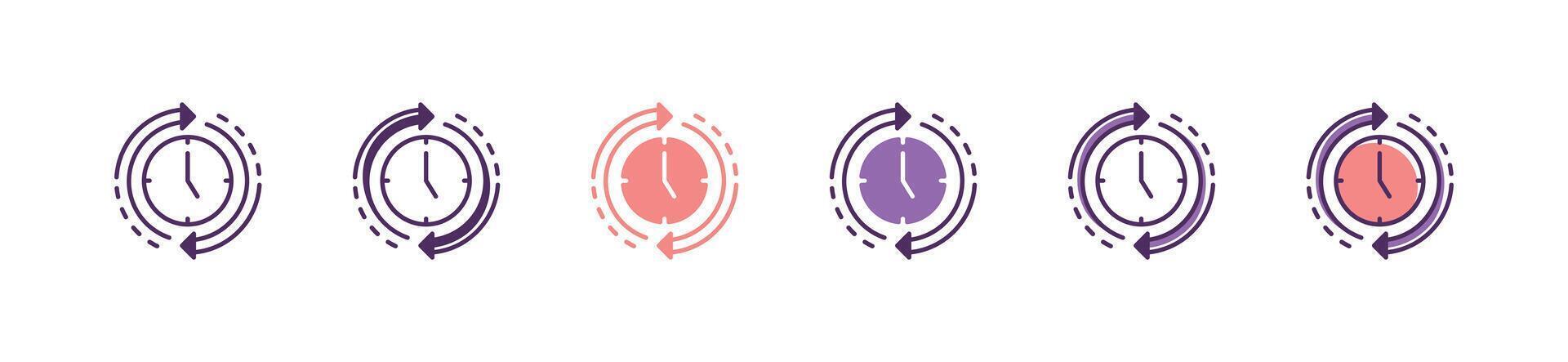 simple time management icon manage project deadline productivity signs illustration design for web and app template vector
