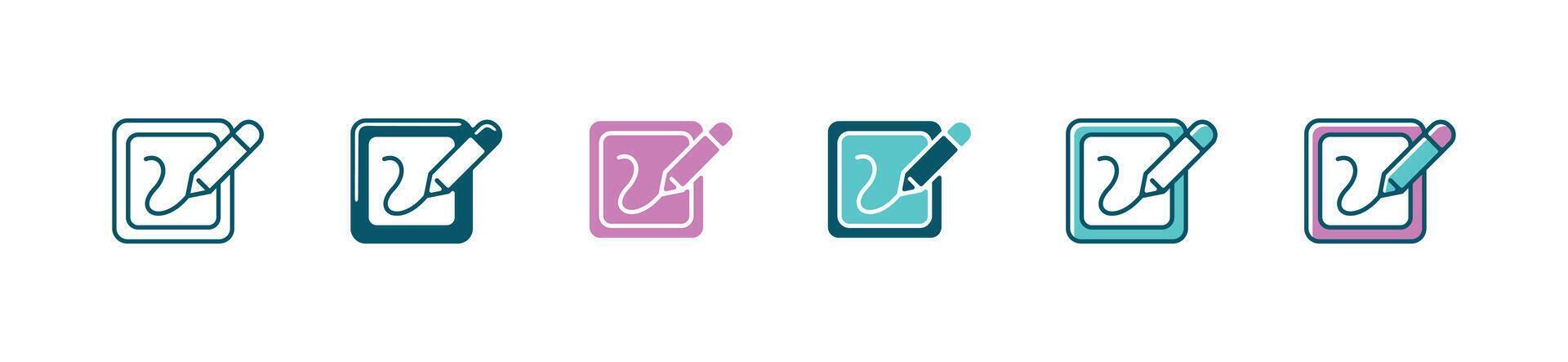 new design project icon pencil drawing edit idea creative business innovation launch outline symbol illustration vector