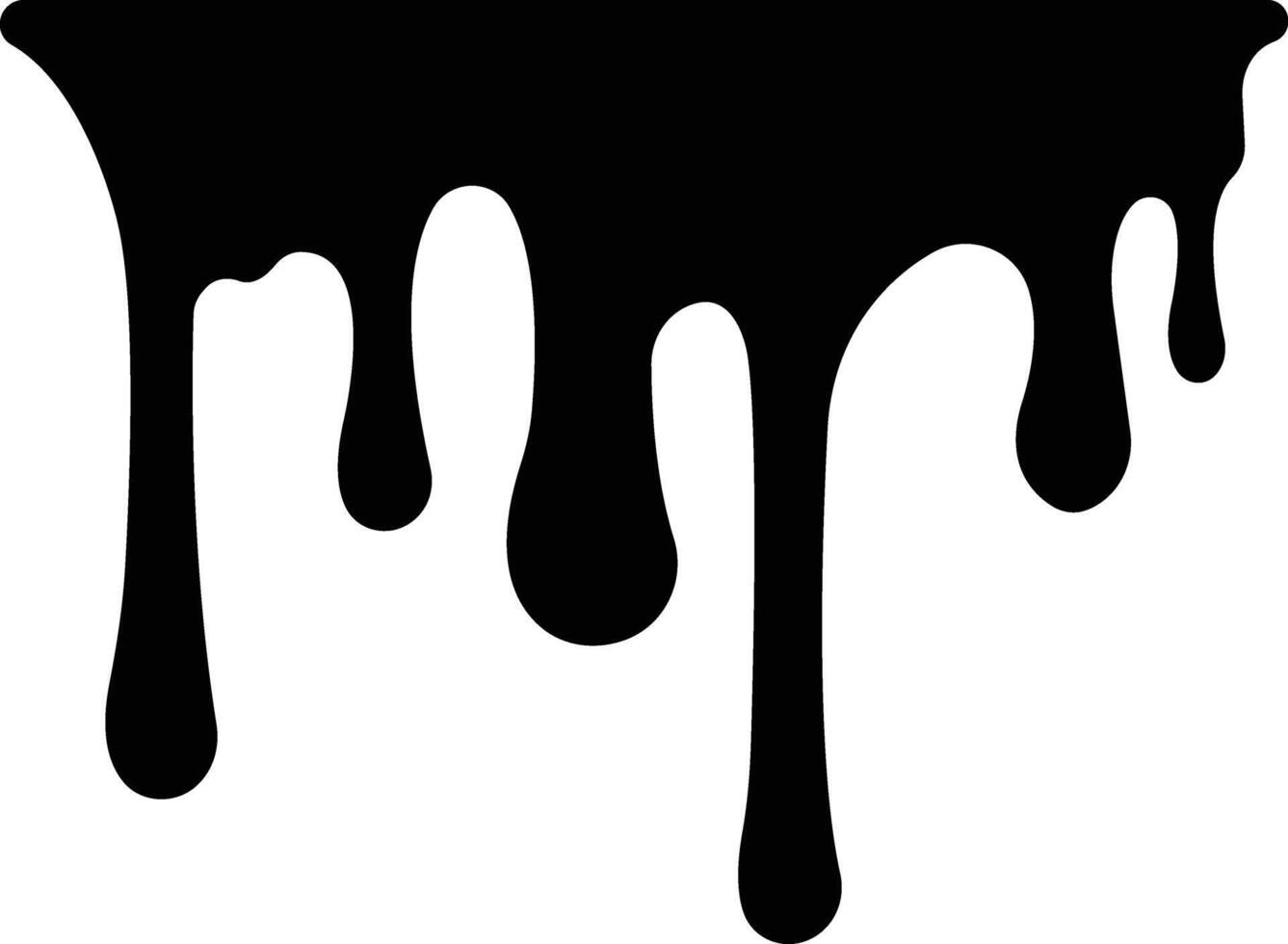 Dripping paint or ink stain icon in flat. Isolated on spots of paint, floating oil blots Blob paint stain and drip Water drops liquid burst splashes for apps or web vector